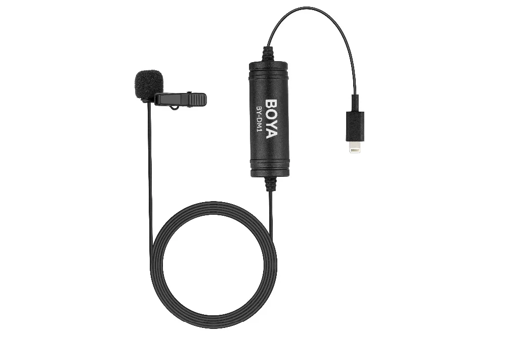 BOYA BY-DM1 Professional Lavalier Microphone for iPhone X/8/8 Plus/7/7 Plus iPad Mini 4/3/2 iPad Pro iPad Air 2 iPod Touc
BOYA BY-DM1 Professional Lavalier Microphone for iPhone X/8/8 Plus/7/7 Plus iPad Mini 4/3/2 iPad Pro iPad Air 2 iPod Touc