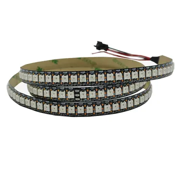 1mX Promotional WS2812B digital led strip DC5V input 144led/m 144pixel/m White/black PCB available free shipping
1mX Promotional WS2812B digital led strip DC5V input 144led/m 144pixel/m White/black PCB available free shipping