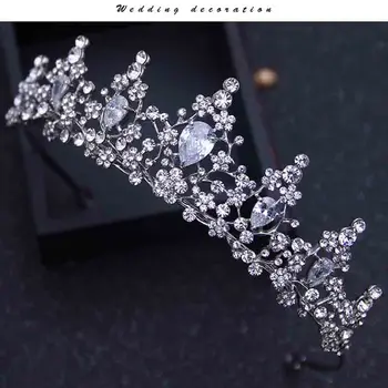 Wedding Bridal Tiara Crown Clear Zircon Crystal Rhinestones Women Handmade Brides Diadem Pageant Party Crowns tiara de noiva
Wedding Bridal Tiara Crown Clear Zircon Crystal Rhinestones Women Handmade Brides Diadem Pageant Party Crowns tiara de noiva