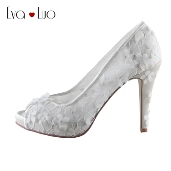 CHS643 DHL Custom Handmade Transparent See-Through Ivory Lace Flower Bridal Wedding Shoes Peep Toe High Heel Women D Pumps
CHS643 DHL Custom Handmade Transparent See-Through Ivory Lace Flower Bridal Wedding Shoes Peep Toe High Heel Women D Pumps
