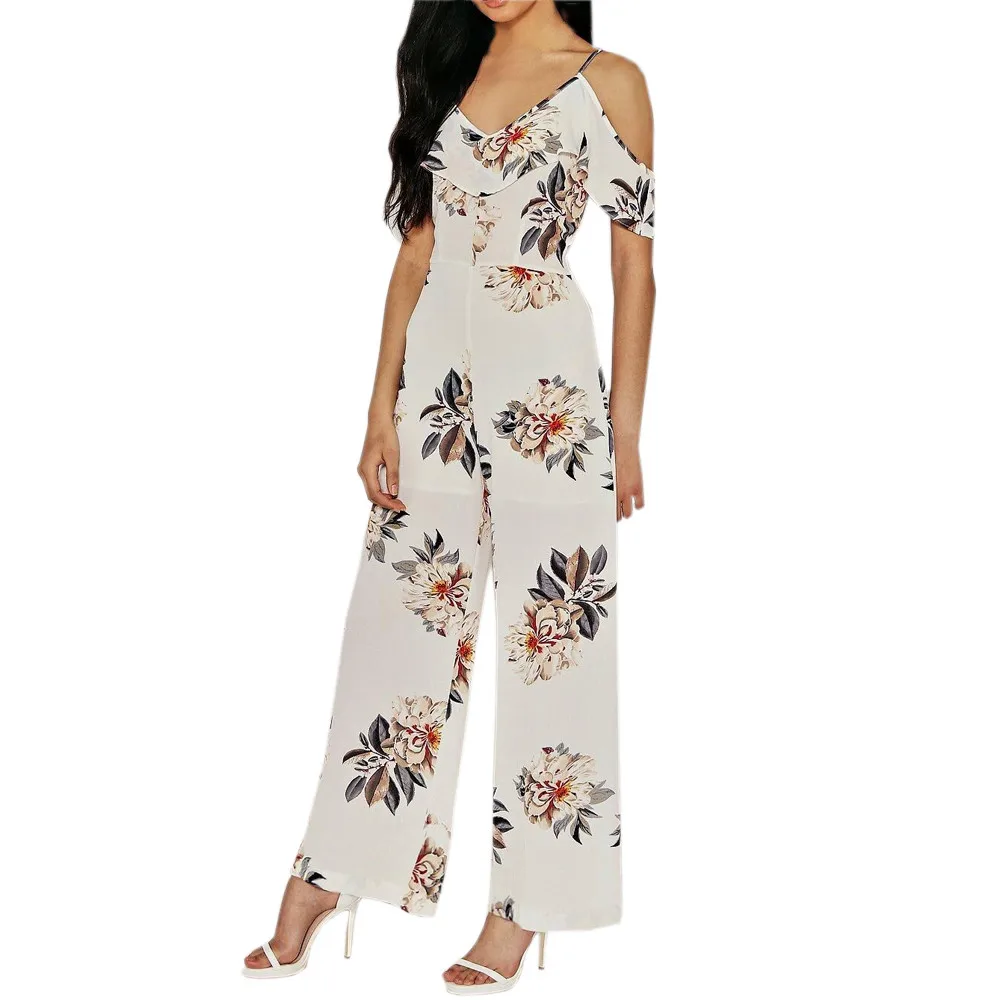 2019 V Neck Sexy Jumpsuit Women With fashion Floral print lady Spring Summer Jumpsuit Rompers Feminino Playsuit#D18
2019 V Neck Sexy Jumpsuit Women With fashion Floral print lady Spring Summer Jumpsuit Rompers Feminino Playsuit#D18