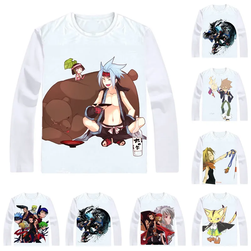 Shaman King T-Shirts Multi-style Long Sleeve Shirts Shaman Kingu Yoh Asakura Anna Kyoyama Usui Horokeu Cosplay Shirt
Shaman King T-Shirts Multi-style Long Sleeve Shirts Shaman Kingu Yoh Asakura Anna Kyoyama Usui Horokeu Cosplay Shirt