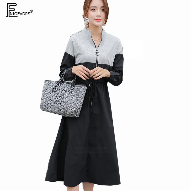 Autumn Winter Cardigan Design Dresses Women Fashion Long Sleeve Elegant Back Patchwork Casual Long Zipper Turtleneck Dress 9511
Autumn Winter Cardigan Design Dresses Women Fashion Long Sleeve Elegant Back Patchwork Casual Long Zipper Turtleneck Dress 9511