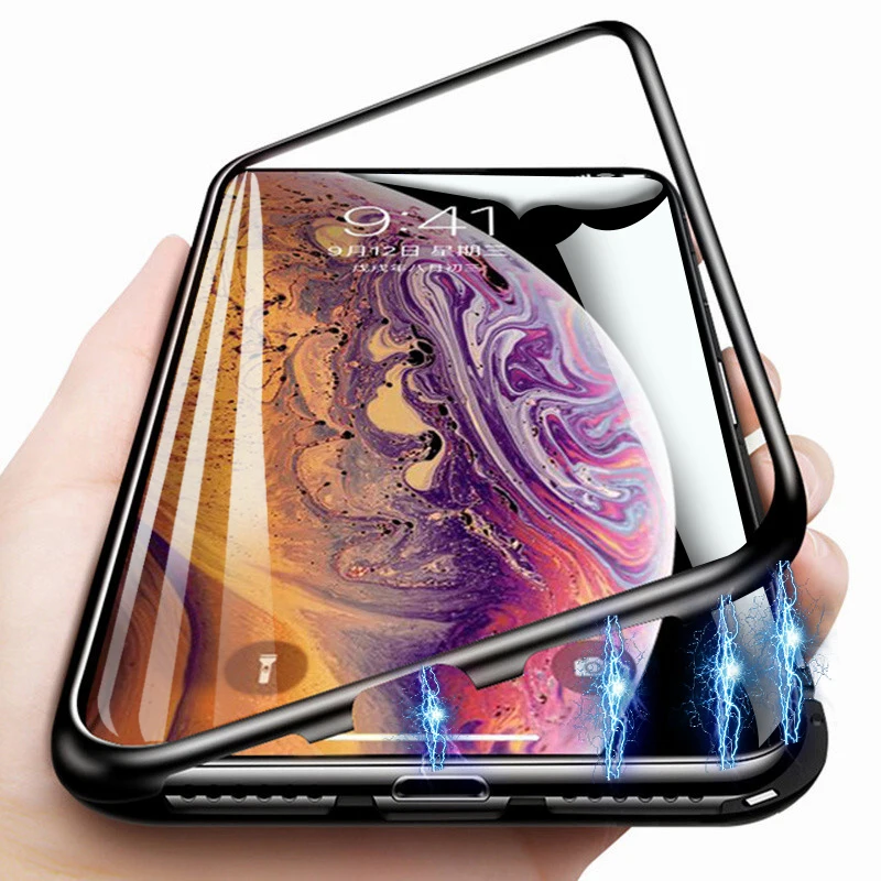 Magnetic Case for iPhone XR XS MAX X 8 Plus 7 + Metal Tempered Glass Back Magnet Cases Cover for iPhone 7 6 6S 8 Plus Case Funda
Magnetic Case for iPhone XR XS MAX X 8 Plus 7 + Metal Tempered Glass Back Magnet Cases Cover for iPhone 7 6 6S 8 Plus Case Funda