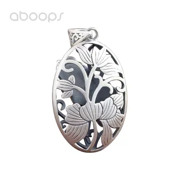 Vintage 925 Sterling Silver Double Sided Lotus Flower Necklace Pendant for Women Girls Free Shipping
Vintage 925 Sterling Silver Double Sided Lotus Flower Necklace Pendant for Women Girls Free Shipping