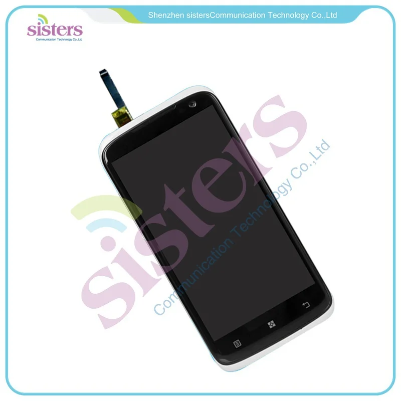LEN0034 Black Red Original Full LCD Display Touch Screen Digitizer Assembly With Frame Replacement Repair Parts For Lenovo S820 (2)