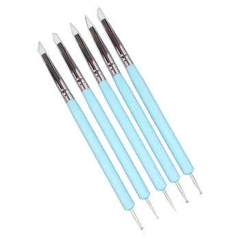 New Double-head Soft Ceramic Clay Carving Tool Double-head Pressing Plastic Silicone Pen Wooden Handle Hand Engraving 5pcs/set
New Double-head Soft Ceramic Clay Carving Tool Double-head Pressing Plastic Silicone Pen Wooden Handle Hand Engraving 5pcs/set