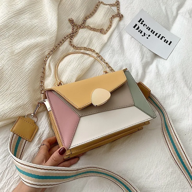 Fashion Patchwork Contrast Color Women Bags Luxury Handbags Women Bags Designer Chains Shoulder Crossbody Bags For Women 2019
Fashion Patchwork Contrast Color Women Bags Luxury Handbags Women Bags Designer Chains Shoulder Crossbody Bags For Women 2019