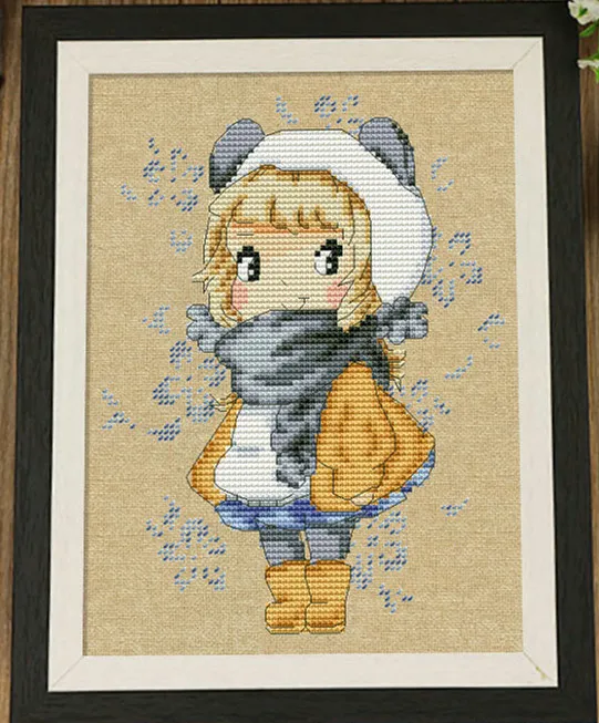 Winter The girl with big eyes cross stitch kit 14ct 11ct count linen flaxen canvas stitching embroidery DIY handmade needlework
Winter The girl with big eyes cross stitch kit 14ct 11ct count linen flaxen canvas stitching embroidery DIY handmade needlework