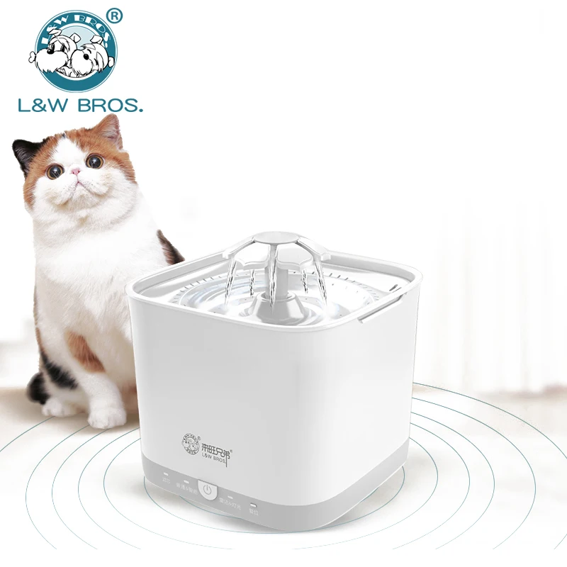 Электрическая поилка фонтанчик для домашних животных 2 л|pet fountain automatic|cat water