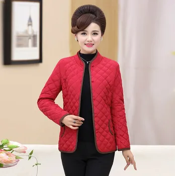 Women Plaid Thick Warm Jacket Coat Cotton Padded 2020 Fall Winter Mother Outerwear 5XL Plus Size Female Solid Wadded Overcoat
Women Plaid Thick Warm Jacket Coat Cotton Padded 2020 Fall Winter Mother Outerwear 5XL Plus Size Female Solid Wadded Overcoat