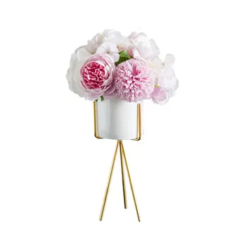 Artificial Flowers Ceramic Metal Bracket Floral Combination Peony Hydrangea Bouquet Table Arts Wedding Home Decoration
Artificial Flowers Ceramic Metal Bracket Floral Combination Peony Hydrangea Bouquet Table Arts Wedding Home Decoration