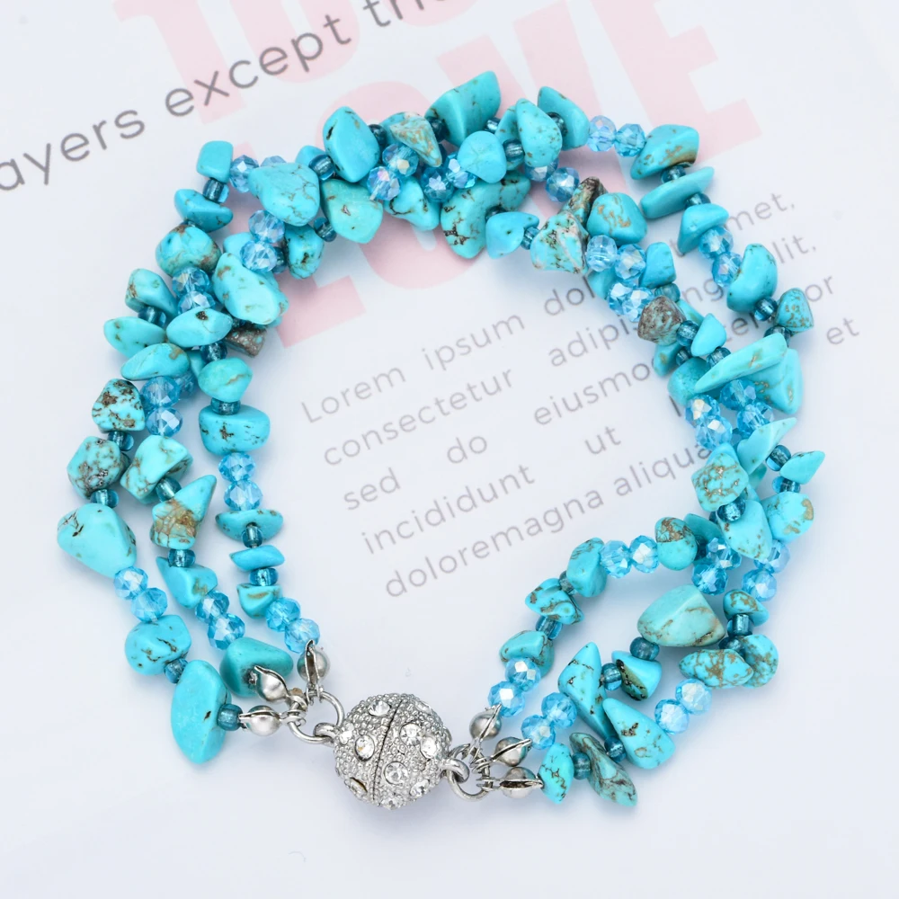 Bohemia Multilayer Irregular Natural Stone Bracelets Bangles for Women Girls Metal Alloy Magnetic Clasps Bangle Chic Jewelry
Bohemia Multilayer Irregular Natural Stone Bracelets Bangles for Women Girls Metal Alloy Magnetic Clasps Bangle Chic Jewelry