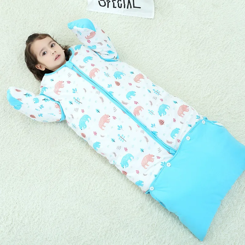 Combed Cotton Child Sleeping Bag Autumn Winter Long Children Sleep Sack Anti-kick Detachable Sleeve Envelope Blanket BB Quilt
Combed Cotton Child Sleeping Bag Autumn Winter Long Children Sleep Sack Anti-kick Detachable Sleeve Envelope Blanket BB Quilt