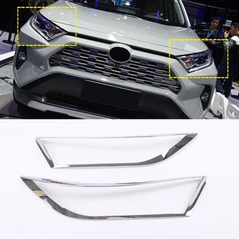 Car Styling Chrome Exterior Front Head Headlight Lights Sticker Cover Trim 2pcs For Toyota RAV4 XA50 2019
Car Styling Chrome Exterior Front Head Headlight Lights Sticker Cover Trim 2pcs For Toyota RAV4 XA50 2019