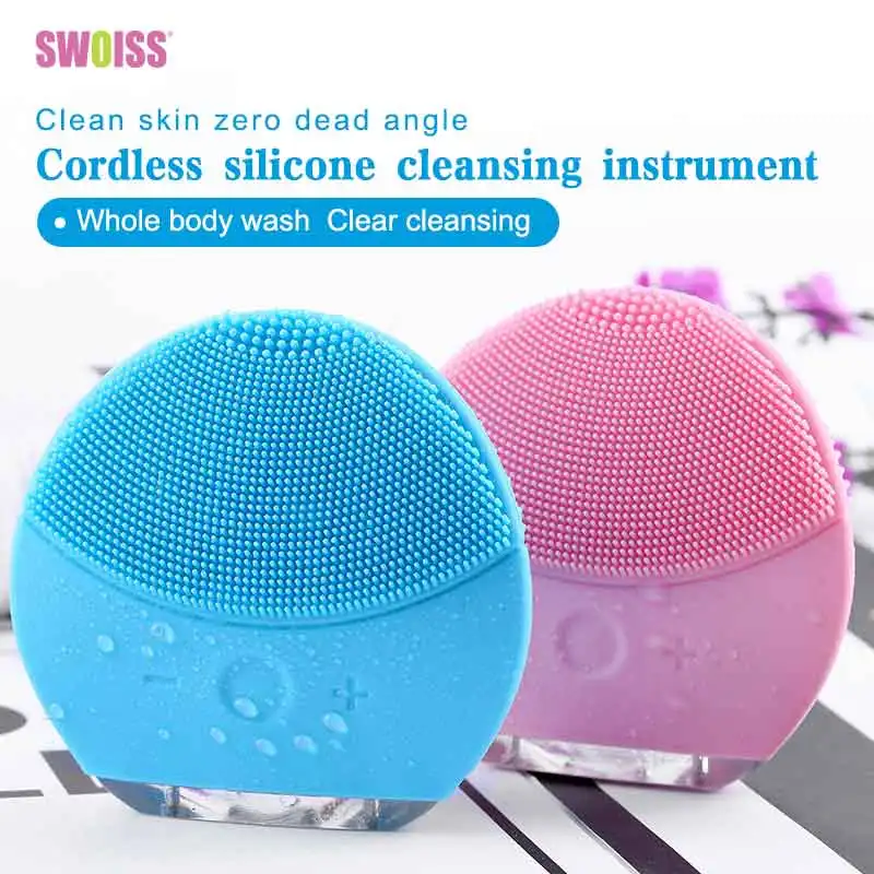 SWOISS Charging Cleaning Instrument Silicone Pore Cleansing Instrument Electric Waterproof Ultrasonic Vibration Beauty Equipment
SWOISS Charging Cleaning Instrument Silicone Pore Cleansing Instrument Electric Waterproof Ultrasonic Vibration Beauty Equipment