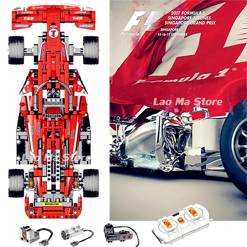 Technic blocks F1 Racing Car MOC Monster Motor 5292 Power Function Kits Model Building Blocks technic Bricks Toys For Children
Technic blocks F1 Racing Car MOC Monster Motor 5292 Power Function Kits Model Building Blocks technic Bricks Toys For Children