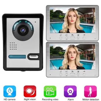 7" LCD Door Video Phone Wired Intercom Doorbell Kit Home Entry System 1V2 815FA12
7" LCD Door Video Phone Wired Intercom Doorbell Kit Home Entry System 1V2 815FA12