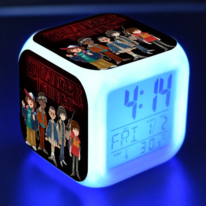 Strange Things Action Figures LED Color Change Touch Light Alarm Desk Watch Boys Toys t3769
Strange Things Action Figures LED Color Change Touch Light Alarm Desk Watch Boys Toys t3769