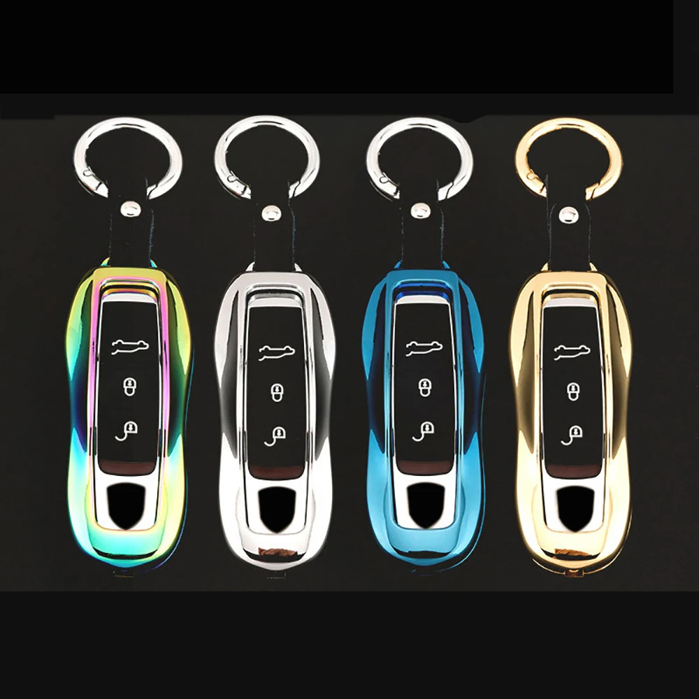 Zinc Alloy+Leather Car Remote Key Case Cover Keychain Protective Key Shell For Porsche Cayenne Macan Panamera Car Accessories
Zinc Alloy+Leather Car Remote Key Case Cover Keychain Protective Key Shell For Porsche Cayenne Macan Panamera Car Accessories