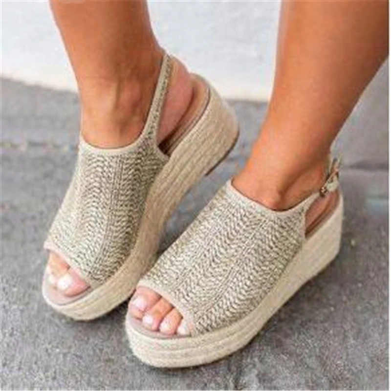 Summer shoes woman Peep Show Sandals Buckle Peep Toe Casual Platform Fashion Breathable WedgesEur 35-43
Summer shoes woman Peep Show Sandals Buckle Peep Toe Casual Platform Fashion Breathable WedgesEur 35-43