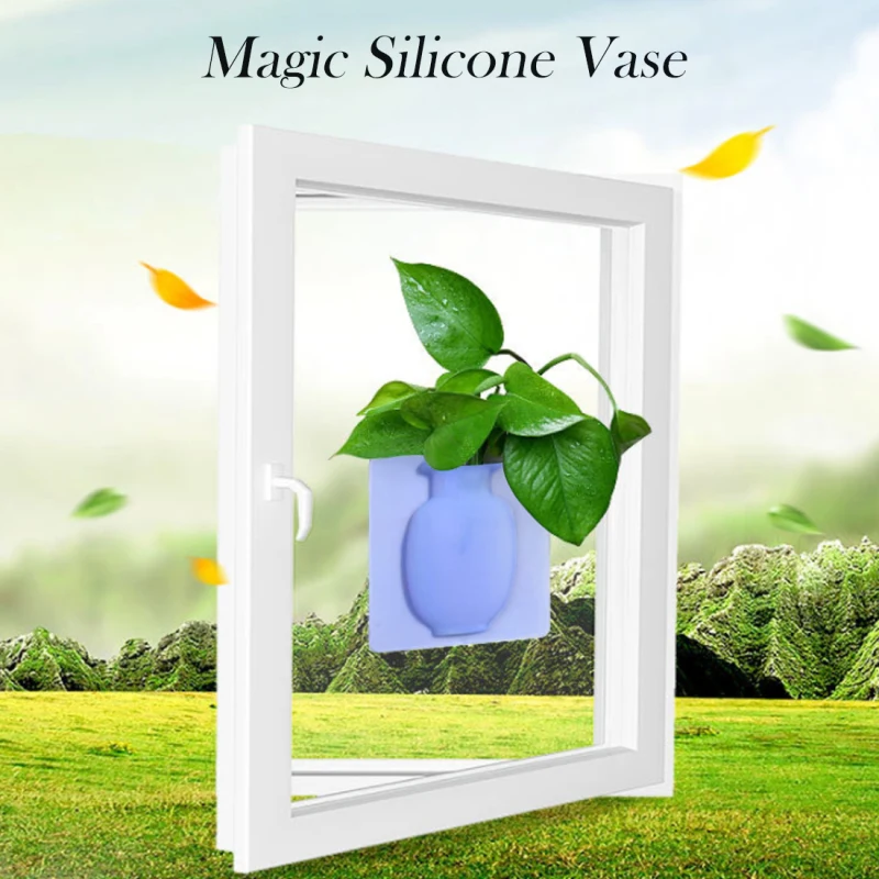 DIY Nano Magic Rubber Silicone Sticky Vase Flower Wall Hang Vase Container Floret Bottle Home Decoration Accessories Modern
DIY Nano Magic Rubber Silicone Sticky Vase Flower Wall Hang Vase Container Floret Bottle Home Decoration Accessories Modern