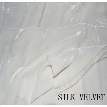 Nature White 190gsm High Quality Silk Velvet Fabric For Silk velour dress silk fabric
Nature White 190gsm High Quality Silk Velvet Fabric For Silk velour dress silk fabric