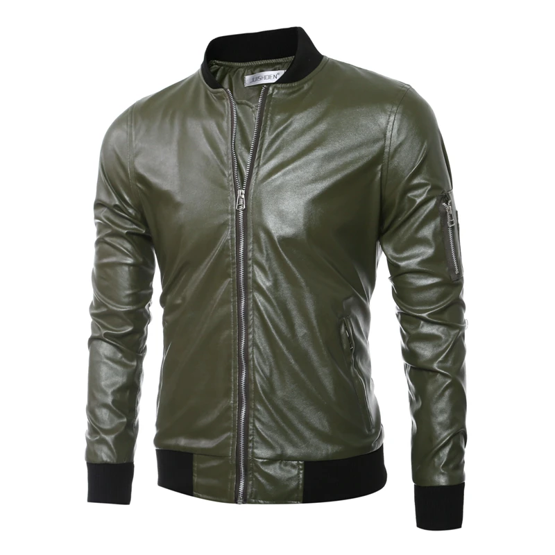 Leather Jackets Fashion V Collar Design Pure Color Leather Garment Foreign Trade Men's Motorcycle Leather Coat
Leather Jackets Fashion V Collar Design Pure Color Leather Garment Foreign Trade Men's Motorcycle Leather Coat