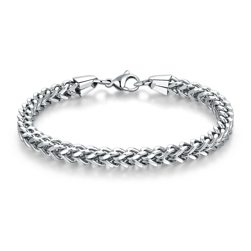 Simple Design Stainless Steel Bracelet Chain 5mm*20cm lobster Clasp Bracelet for Men Women Anel Jewelry Accessories Charms Bague
Simple Design Stainless Steel Bracelet Chain 5mm*20cm lobster Clasp Bracelet for Men Women Anel Jewelry Accessories Charms Bague