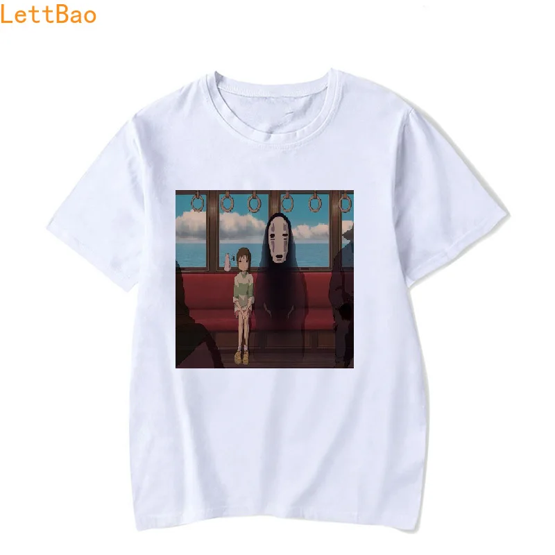 No Face Male Spirited Away tshirt men/women Japanese Anime Otaku T-shirt Short Sleeve Casual Miyazaki Hayao Totoro Funny T Shirt
No Face Male Spirited Away tshirt men/women Japanese Anime Otaku T-shirt Short Sleeve Casual Miyazaki Hayao Totoro Funny T Shirt