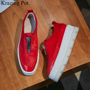 superstar horsehair zipper high heels thick bottom women sneakers wedges loafers comfortable casual red vulcanized shoes L36
superstar horsehair zipper high heels thick bottom women sneakers wedges loafers comfortable casual red vulcanized shoes L36