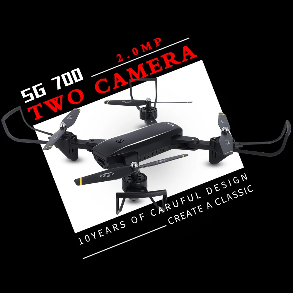 SG700 Rc Drone With 1080P Camera /720P Wifi FPV Foldable Selfie Altitude Hold Headless Gesture Control Dron vs E58 SG900
SG700 Rc Drone With 1080P Camera /720P Wifi FPV Foldable Selfie Altitude Hold Headless Gesture Control Dron vs E58 SG900