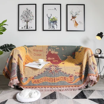 YRYIE Double Sides Blanket Sofa Cover Throw Knitted For Bed Sofa Decorative Towel World Map Carpet Soft Cotton Travel Cover
YRYIE Double Sides Blanket Sofa Cover Throw Knitted For Bed Sofa Decorative Towel World Map Carpet Soft Cotton Travel Cover