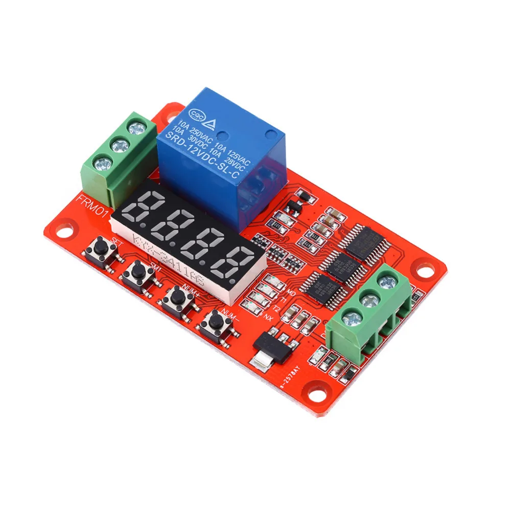 DC 12V Adjustable Time Delay Relay Multifunction Self-lock Relay PLC Cycle Delay Time Timer Switch Module
DC 12V Adjustable Time Delay Relay Multifunction Self-lock Relay PLC Cycle Delay Time Timer Switch Module