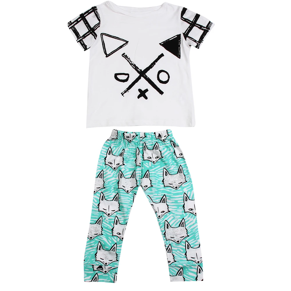 Spring Summer 2Pcs Casual Kids Boys Boutique Short Clothes Set Geometric Short Sleeve Shirt + Soft Cotton Fox Printed Pants
Spring Summer 2Pcs Casual Kids Boys Boutique Short Clothes Set Geometric Short Sleeve Shirt + Soft Cotton Fox Printed Pants