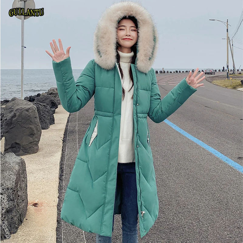 Winter Down Cotton Padded Jacket Women Coat Plus Size 3xl Slim Long Paragraph Female Overcoat Fur Collar Hooded Parka Mujer 2019
Winter Down Cotton Padded Jacket Women Coat Plus Size 3xl Slim Long Paragraph Female Overcoat Fur Collar Hooded Parka Mujer 2019