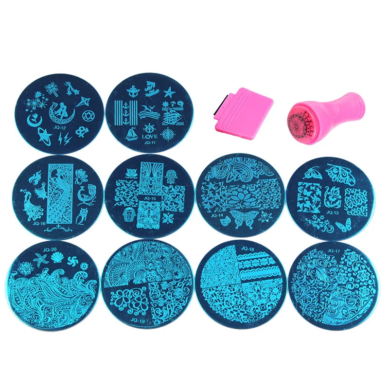 10Pcs Nail Stamping Plate With 1Pcs Red Stamper Template Image Plates Nail Stamp Plate Nail Art Tools JT088
10Pcs Nail Stamping Plate With 1Pcs Red Stamper Template Image Plates Nail Stamp Plate Nail Art Tools JT088