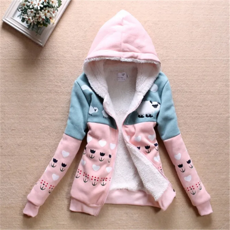 Winter warm thick fleece Women Hoody Applique sheep women's hooded hoodies with cap sweatshirts free shipping
Winter warm thick fleece Women Hoody Applique sheep women's hooded hoodies with cap sweatshirts free shipping