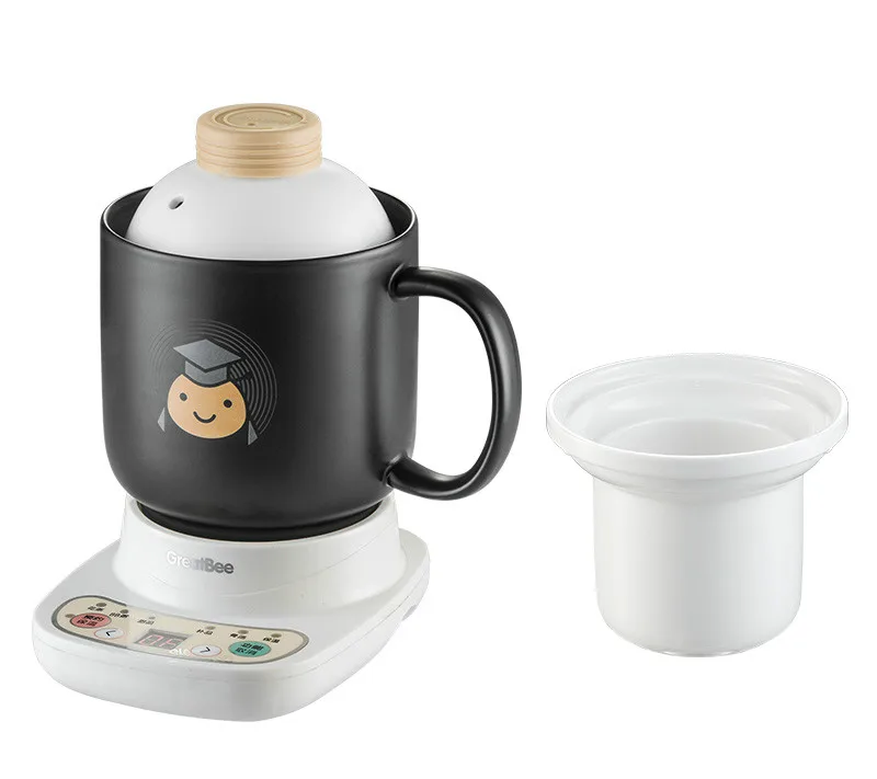 Black 220V 120w 0.6L Bone ceramic slow cooker Health pot Electric stew cup automatic appointment insulation 140x115x190mm
Black 220V 120w 0.6L Bone ceramic slow cooker Health pot Electric stew cup automatic appointment insulation 140x115x190mm