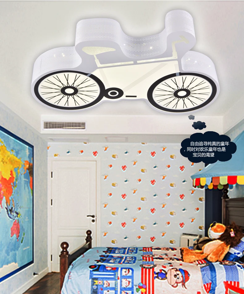 bedroom boy cartoon ceiling lamps originality simple fashion lamp LED dimming children's room bicycle Ceiling Lights LO7245
bedroom boy cartoon ceiling lamps originality simple fashion lamp LED dimming children's room bicycle Ceiling Lights LO7245