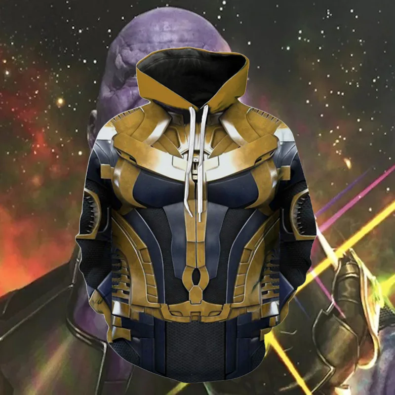 3d Print Movie Avengers Endgame Thanos Sweatshirts Hoodie Cosplay Costume Jackets Men Top Coat Zipper Casual Hoded
3d Print Movie Avengers Endgame Thanos Sweatshirts Hoodie Cosplay Costume Jackets Men Top Coat Zipper Casual Hoded
