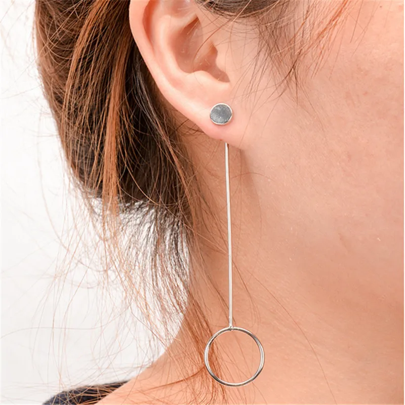 Trendy Punk Circle Round Drop Earring Gold Silver Color Women's Geometry Charm Earring Jewelry Accessory
Trendy Punk Circle Round Drop Earring Gold Silver Color Women's Geometry Charm Earring Jewelry Accessory