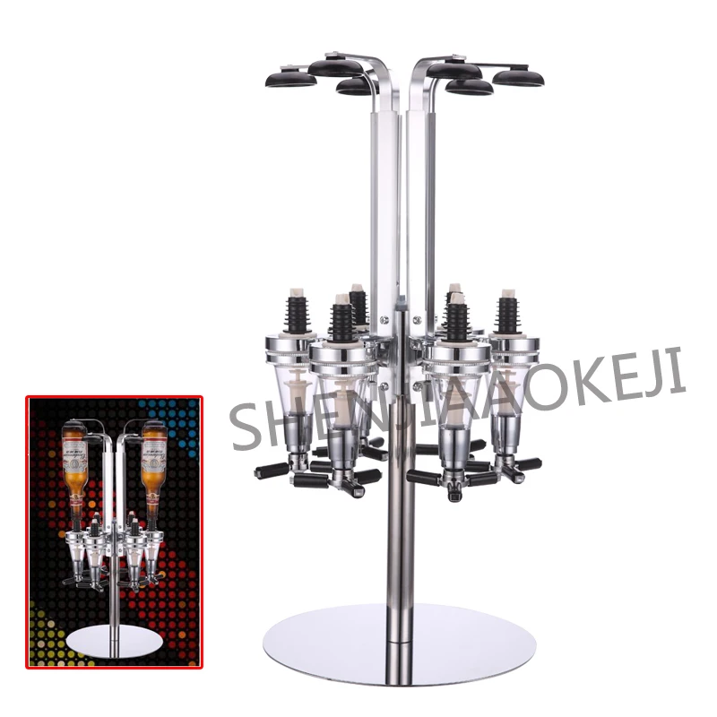 1pc Wine shelf 6 rotating pourer Vertical wine rack decoration Creative wine separator easy to operate
1pc Wine shelf 6 rotating pourer Vertical wine rack decoration Creative wine separator easy to operate