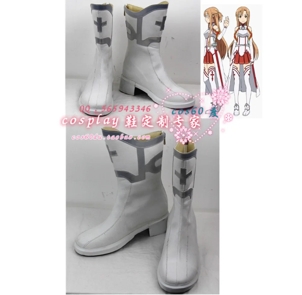 Sword Art Online Asuna, белая женская обувь для косплея S008
Sword Art Online Asuna, белая женская обувь для косплея S008