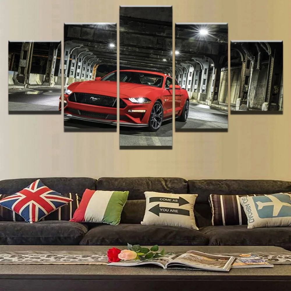 HD Printing On Canvas 5 Panel Ford Mustang Red Car For Children Room Decoration Print Canvas Modular Pictures Wall Art Framework
HD Printing On Canvas 5 Panel Ford Mustang Red Car For Children Room Decoration Print Canvas Modular Pictures Wall Art Framework
