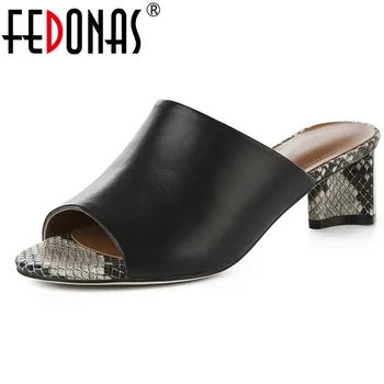 FEDONAS Fashion Sexy Women Pumps High Quality Genuine Leather Sandals Snakeskin Pattern Decoration Summer Prom Party Shoes Woman
FEDONAS Fashion Sexy Women Pumps High Quality Genuine Leather Sandals Snakeskin Pattern Decoration Summer Prom Party Shoes Woman