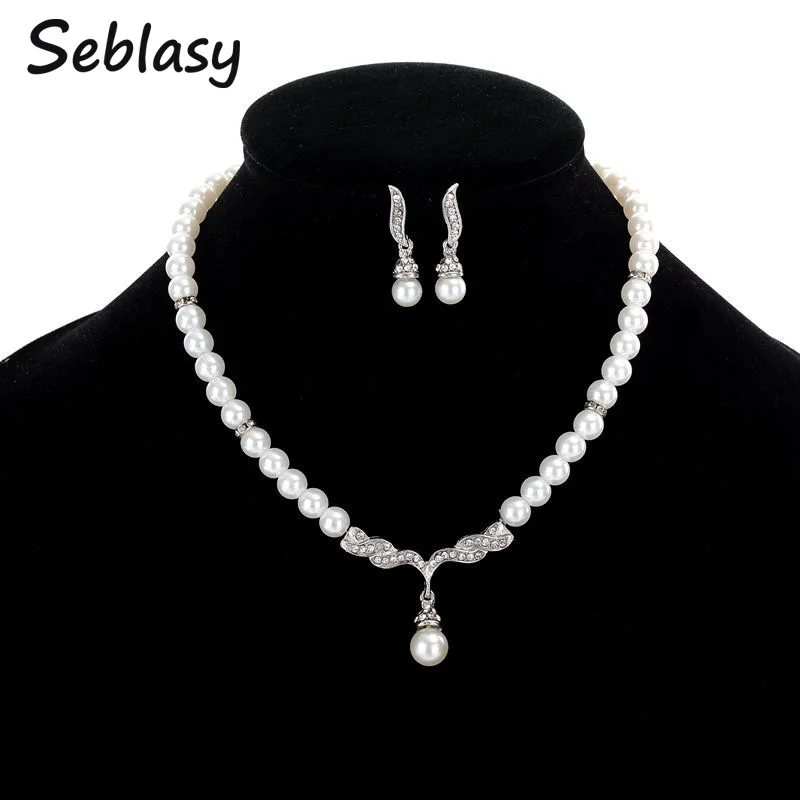 Seblasy High Quality Crystal Leaves Simulated Pearl Earrings Necklaces Pendants for Women Simple Style Party Jewelry Bijoux
Seblasy High Quality Crystal Leaves Simulated Pearl Earrings Necklaces Pendants for Women Simple Style Party Jewelry Bijoux