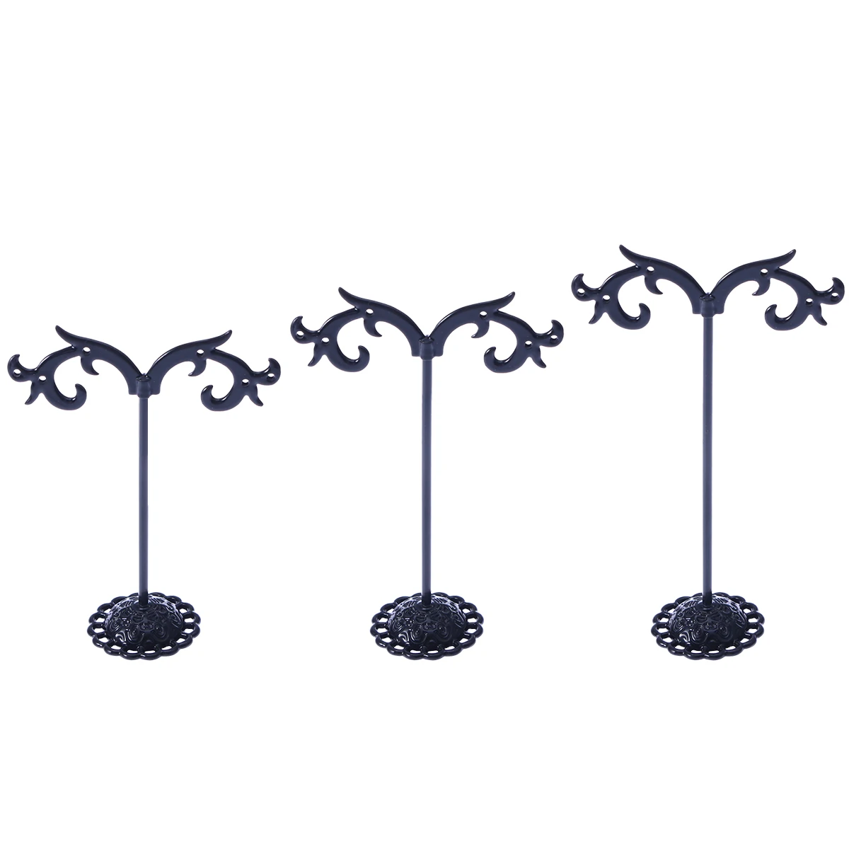 3pcs Metal Jewelry Tree Earrings Necklace Bracelet Organizer Display Rack Holder Stands (Wave Style/ Black)
3pcs Metal Jewelry Tree Earrings Necklace Bracelet Organizer Display Rack Holder Stands (Wave Style/ Black)