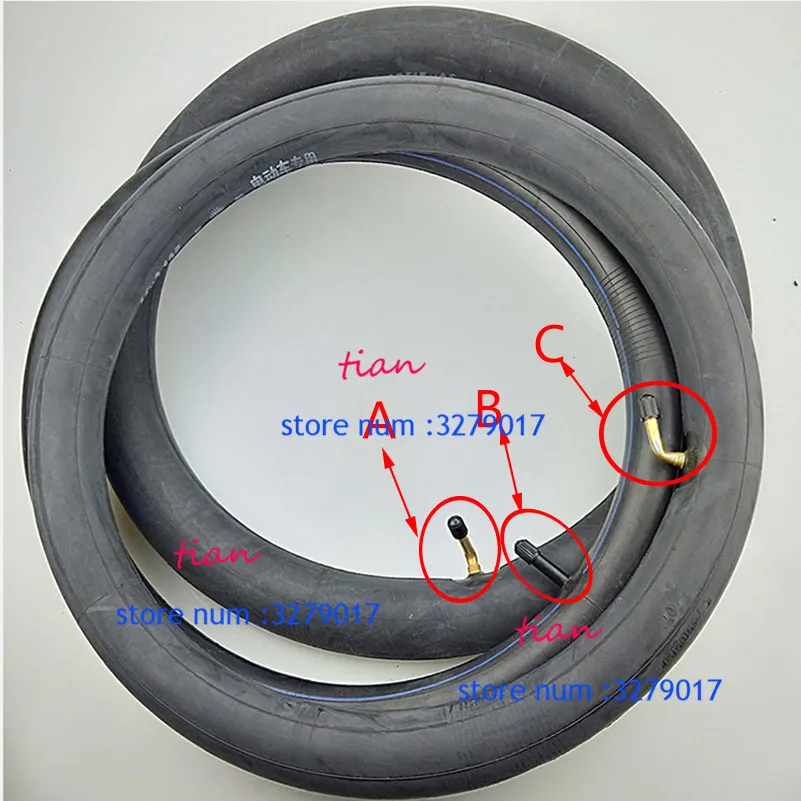 Inner Tube 16 x 2.125 with a Bent Angle Valve Stem or Straight valve fits many gas electric scooters and e-Bike 16x2.125
Inner Tube 16 x 2.125 with a Bent Angle Valve Stem or Straight valve fits many gas electric scooters and e-Bike 16x2.125