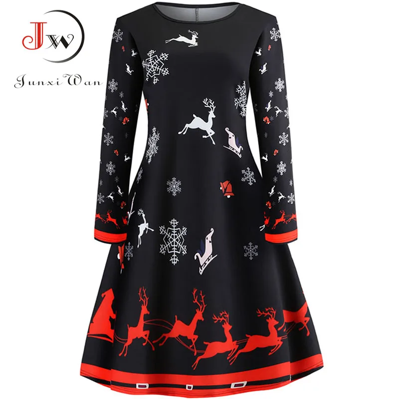 Xmas Women Long Sleeve Elegant Vintage Dress Autumn Winter Slim Bodycon Party Dresses Casual Christmas Dress Plus Size
Xmas Women Long Sleeve Elegant Vintage Dress Autumn Winter Slim Bodycon Party Dresses Casual Christmas Dress Plus Size